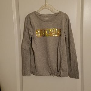 Girls long sleeve Unicorn sequin shirt